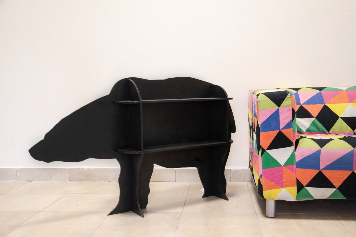 طرح قفسه انبار خرس و فرمت cnc مناسب برای استفاده در دستگاه های cnc چوب و cnc لیزر - laser cut bear storage shelf rack cnc template dxf file