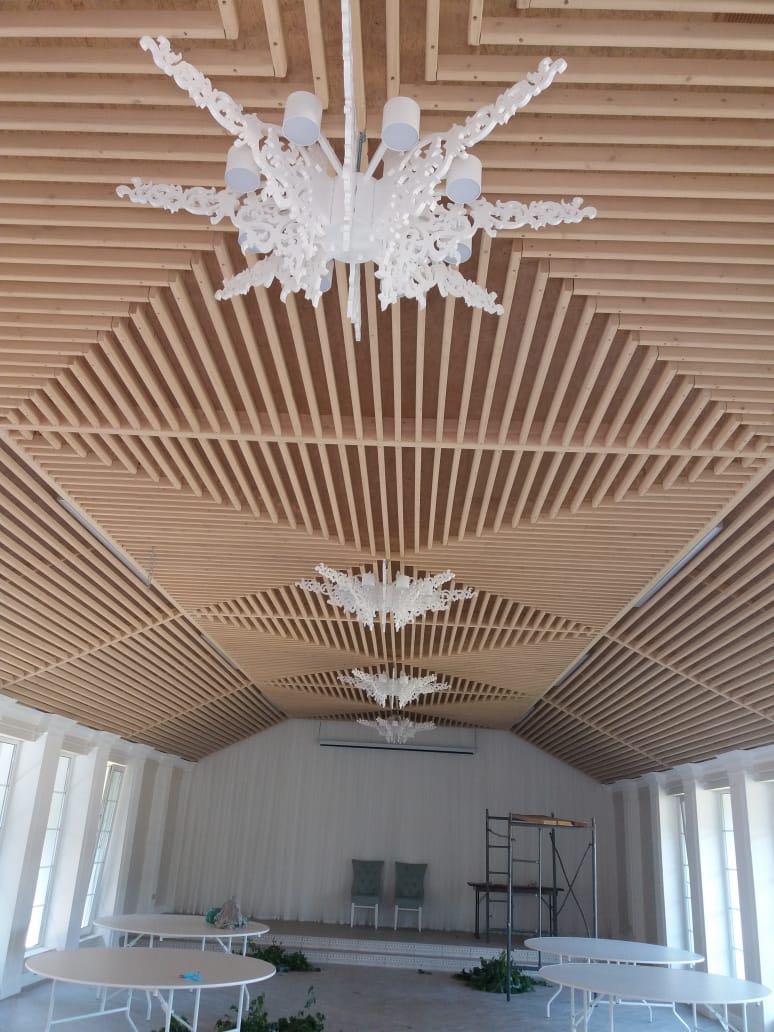 طرح لوستر چوبی مناسب برای استفاده در دستگاه های cnc چوب و cnc لیزر - laser cut wood chandelier cdr file