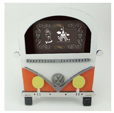 طرح قاب عکس فولکس واگن کومبی مناسب برای استفاده در دستگاه های cnc چوب و cnc لیزر - laser cut volkswagen kombi picture frame cdr file