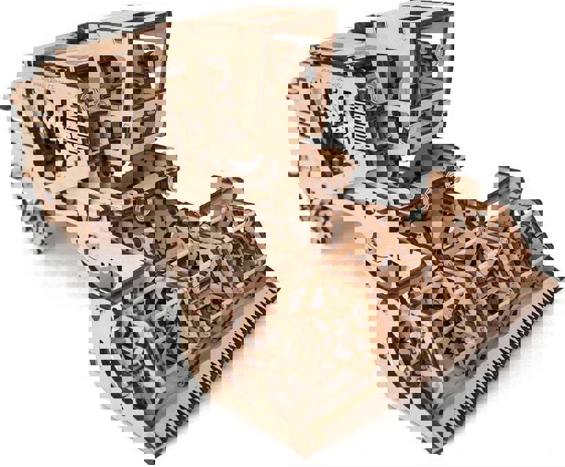 طرح کمباین چوبی اسباب بازی مناسب برای استفاده در دستگاه های cnc چوب و cnc لیزر - laser cut wooden combine harvester toy cdr file