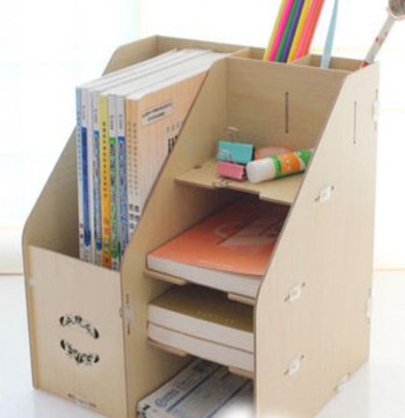 طرح میز آرایش مناسب برای استفاده در دستگاه های cnc چوب و cnc لیزر - laser cut desk organizer cdr file