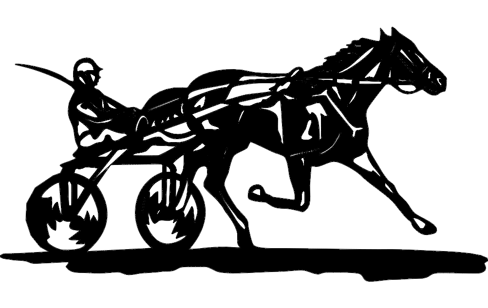 طرح اسب و سوارکار مناسب برای استفاده در دستگاه های cnc چوب و cnc لیزر - horse and jockey dxf file