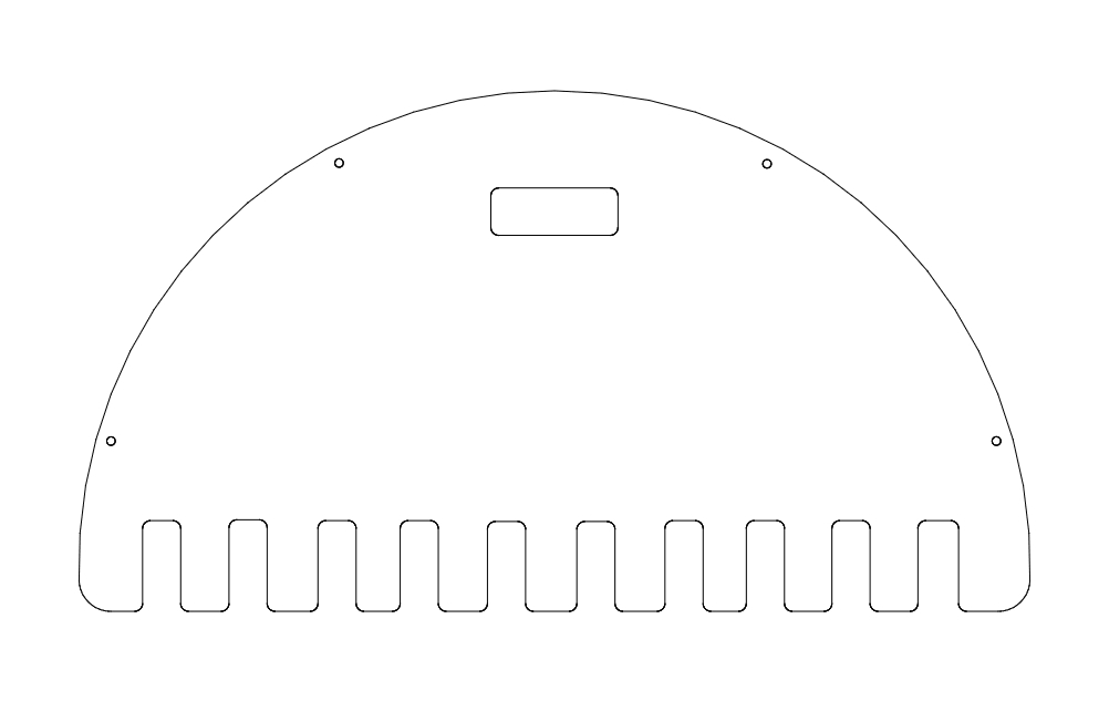 طرح قفسه خفاش مناسب برای استفاده در دستگاه های cnc چوب و cnc لیزر - bat rack dxf file