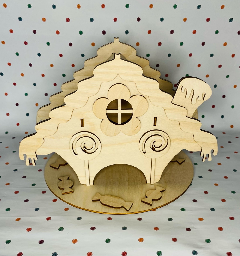 طرح چای کیسه ای مخصوص چای و دمنوش مناسب برای استفاده در دستگاه های cnc چوب و cnc لیزر - laser cut tea house teabag dispenser cdr file