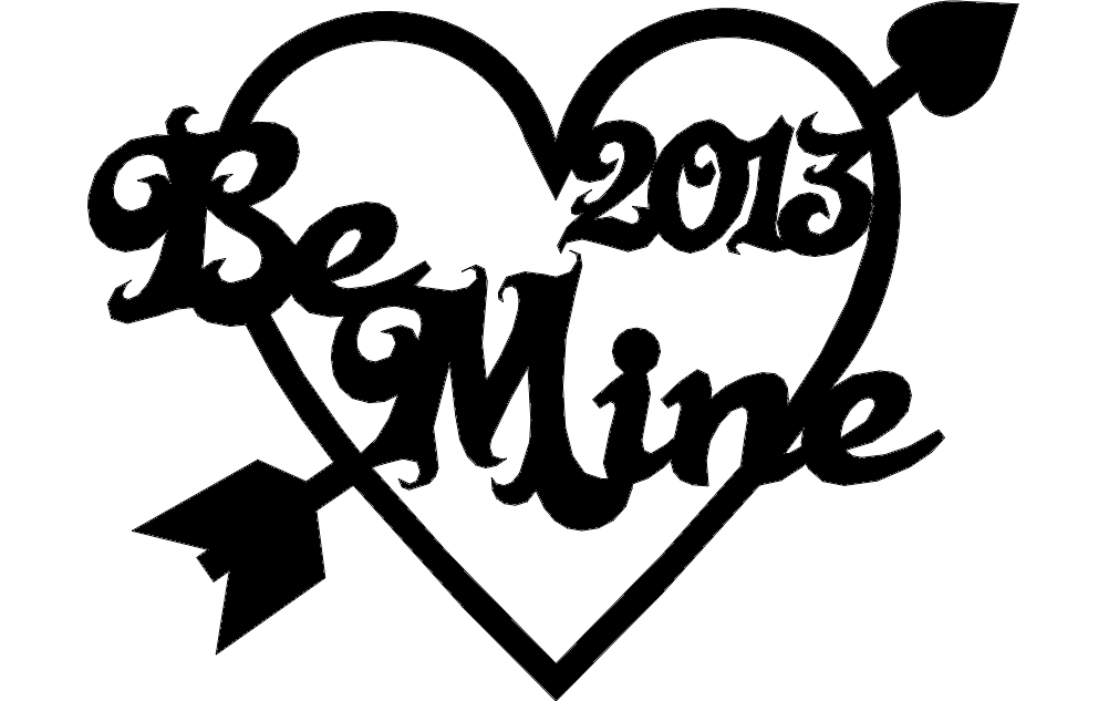 طرح ولنتاین ۲۰۱۳ مناسب برای استفاده در دستگاه های cnc چوب و cnc لیزر - valentine 2013 dxf file
