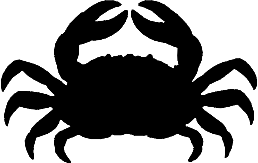طرح خرچنگ مناسب برای استفاده در دستگاه های cnc چوب و cnc لیزر - crab dxf file
