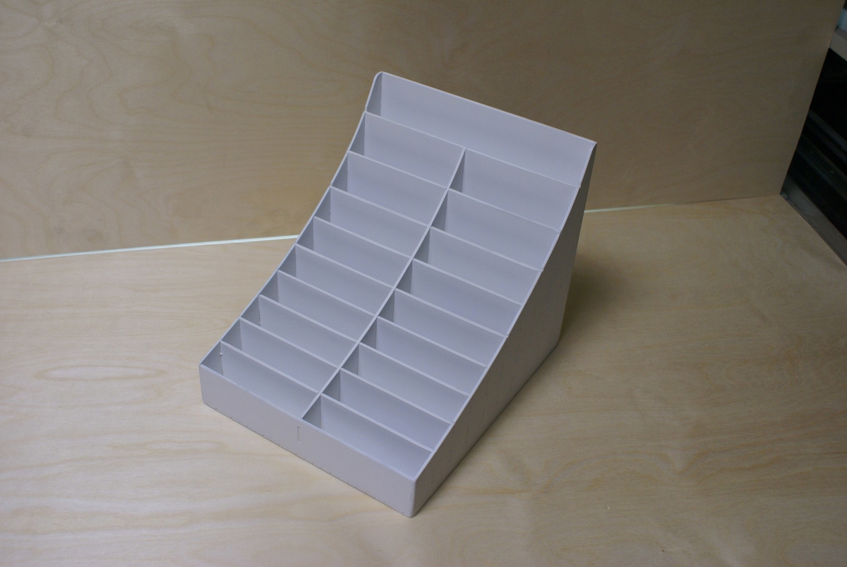 طرح کارت ویزیت مناسب برای استفاده در دستگاه های cnc چوب و cnc لیزر - laser cut business card organizer display stand cdr file