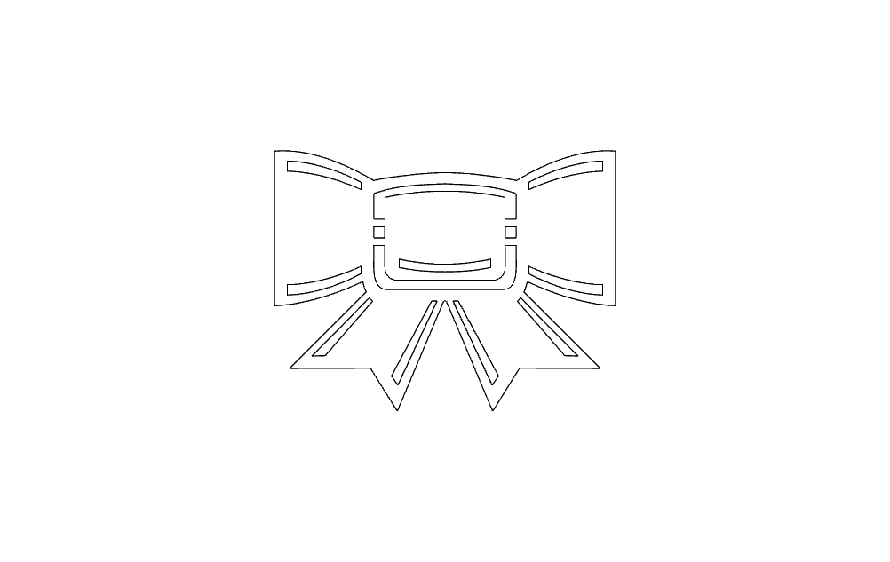 طرح کمان مناسب برای استفاده در دستگاه های cnc چوب و cnc لیزر - bow dxf file