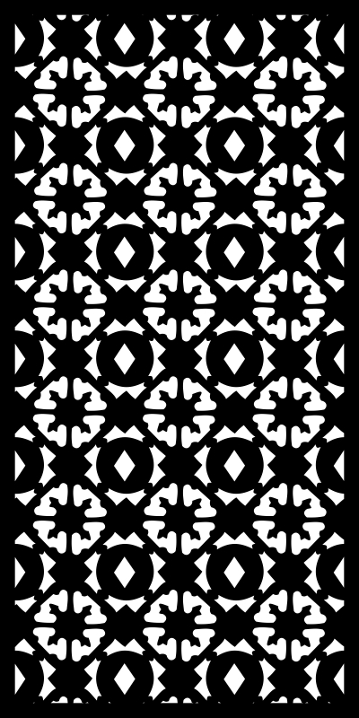 طرح فایل وکتور طرح موزاییکی گلدار مناسب برای استفاده در دستگاه های cnc چوب و cnc لیزر - floral mosaic vector pattern cdr file