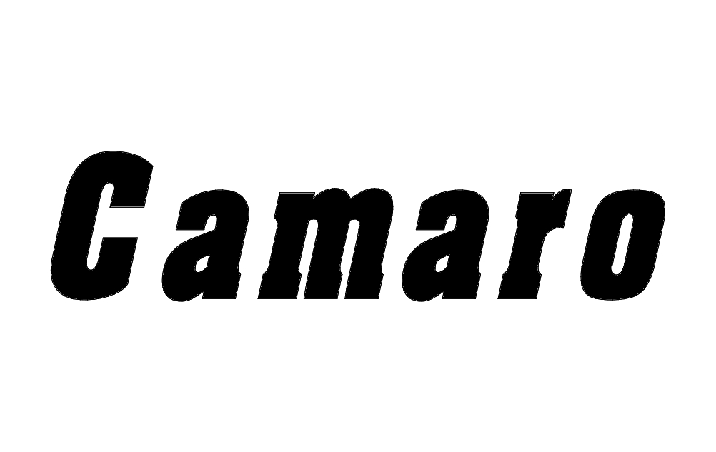 طرح فایل ورد کامارو مناسب برای استفاده در دستگاه های cnc چوب و cnc لیزر - camaro word dxf file
