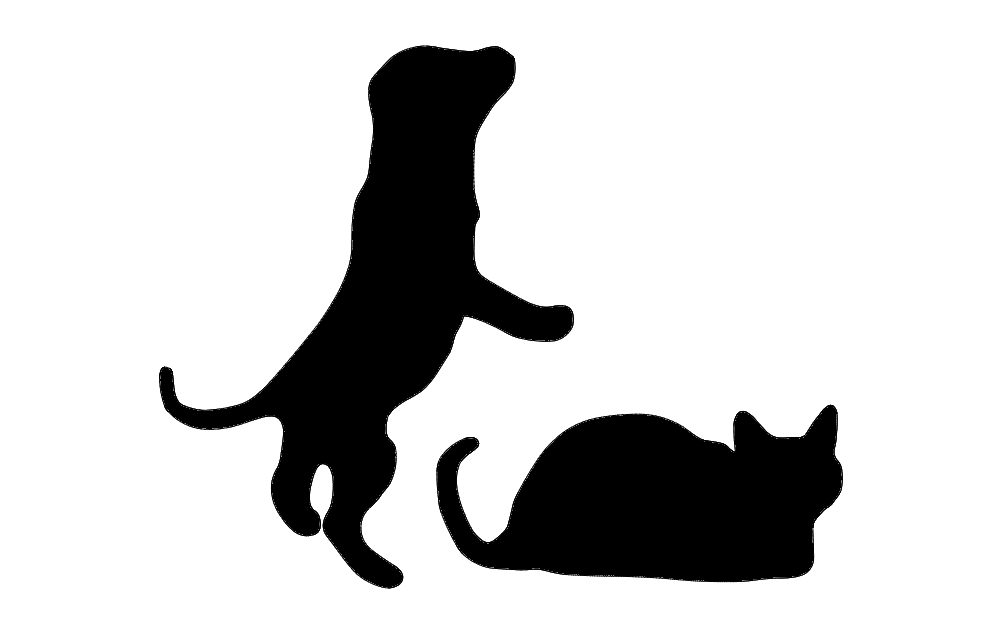 طرح توله سگ مناسب برای استفاده در دستگاه های cnc چوب و cnc لیزر - puppy dxf file
