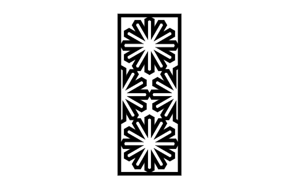 طرح اسلامی شماره 9 مناسب برای استفاده در دستگاه های cnc چوب و cnc لیزر - islamic pattern 9 dxf file