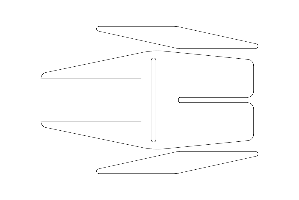 طرح پاک کننده تخته سنگ مناسب برای استفاده در دستگاه های cnc چوب و cnc لیزر - slat cleaner dxf file