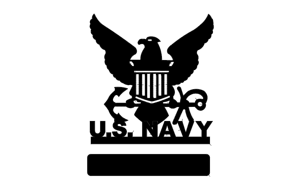 طرح نیروی دریایی ایالات متحده مناسب برای استفاده در دستگاه های cnc چوب و cnc لیزر - us navy dxf file