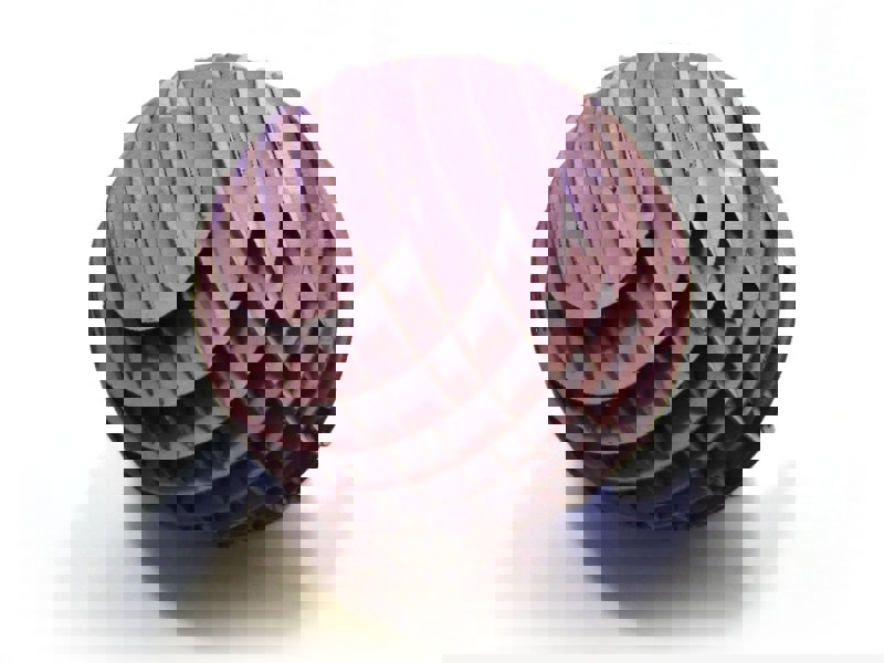 طرح پازل سه بعدی توپ کاغذی مناسب برای استفاده در دستگاه های cnc چوب و cnc لیزر - laser cut 3d puzzle paperball dxf file