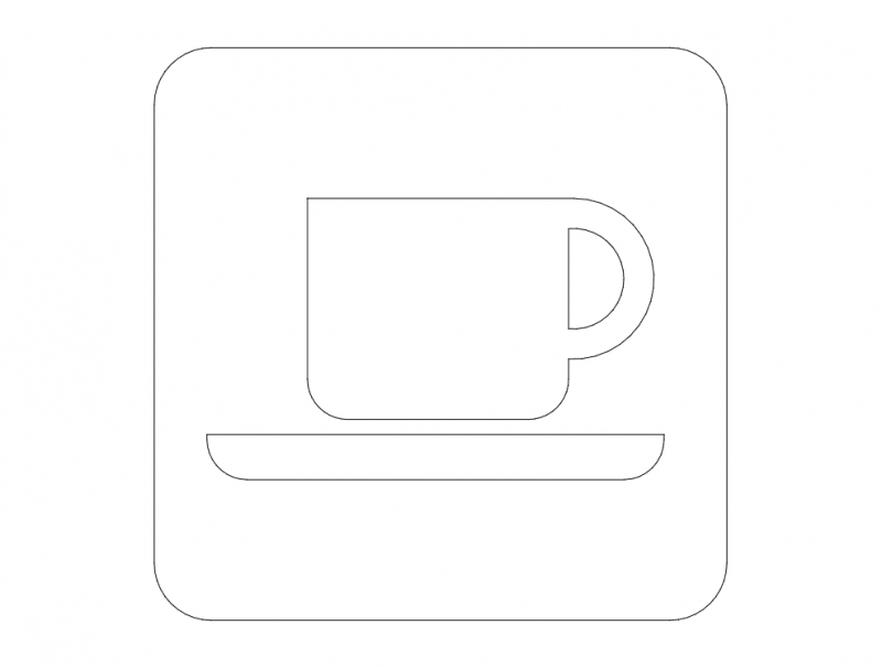 طرح تابلو جاده قهوه مناسب برای استفاده در دستگاه های cnc چوب و cnc لیزر - coffee road sign dxf file