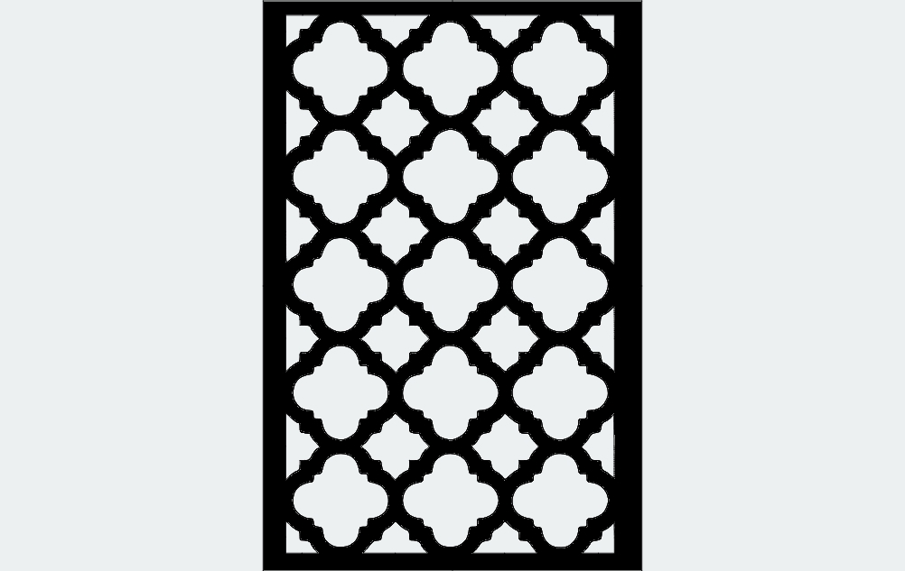 طرح مشبک مناسب برای استفاده در دستگاه های cnc چوب و cnc لیزر - grille dxf file