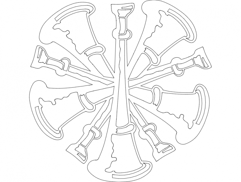 طرح هنر موسیقی مناسب برای استفاده در دستگاه های cnc چوب و cnc لیزر - music art dxf file