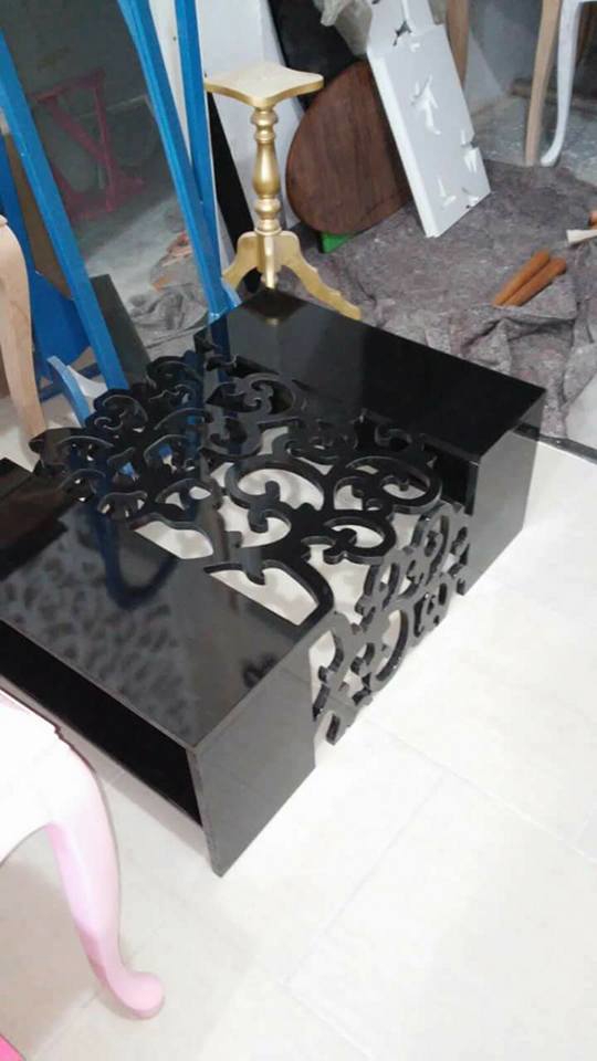 طرح میز پیچک مناسب برای استفاده در دستگاه های cnc چوب و cnc لیزر - Design and vector for CNC machine
