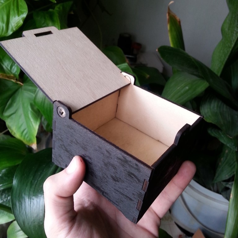 طرح جعبه کادو چوبی طرح قلب مناسب برای استفاده در دستگاه های cnc چوب و cnc لیزر - laser cut wooden decor gift box cdr file