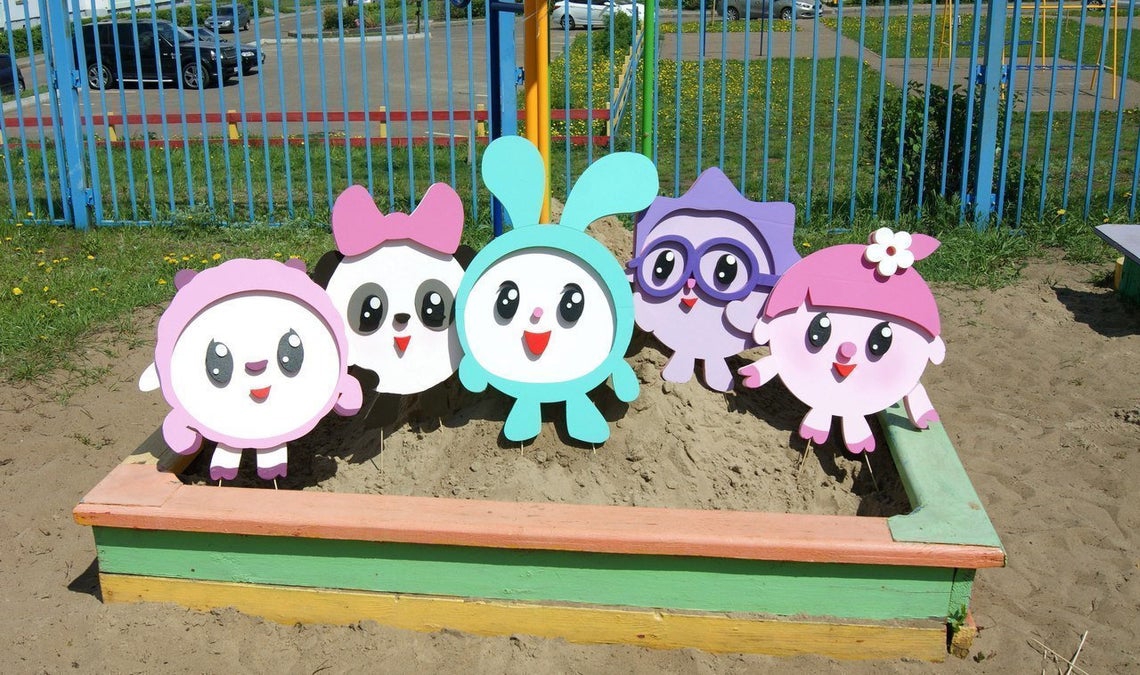 طرح اسباب بازی چوبی اسمشاریکی برای کودکان مناسب برای استفاده در دستگاه های cnc چوب و cnc لیزر - laser cut smeshariki wooden toys for kids cdr file