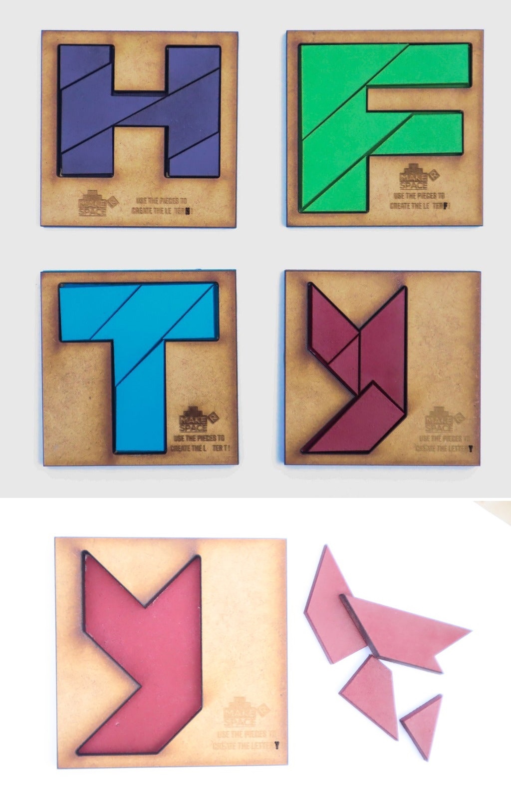 طرح پازل فکری کودکان مناسب برای استفاده در دستگاه های cnc چوب و cnc لیزر - laser cut brain teaser puzzle for kids dxf file