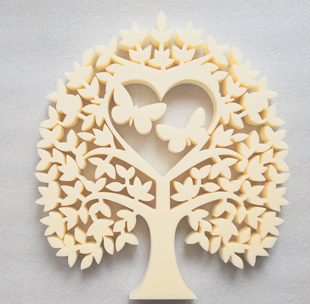 طرح درخت عشق با پروانه مناسب برای استفاده در دستگاه های cnc چوب و cnc لیزر - laser cut love tree with butterflies cdr file
