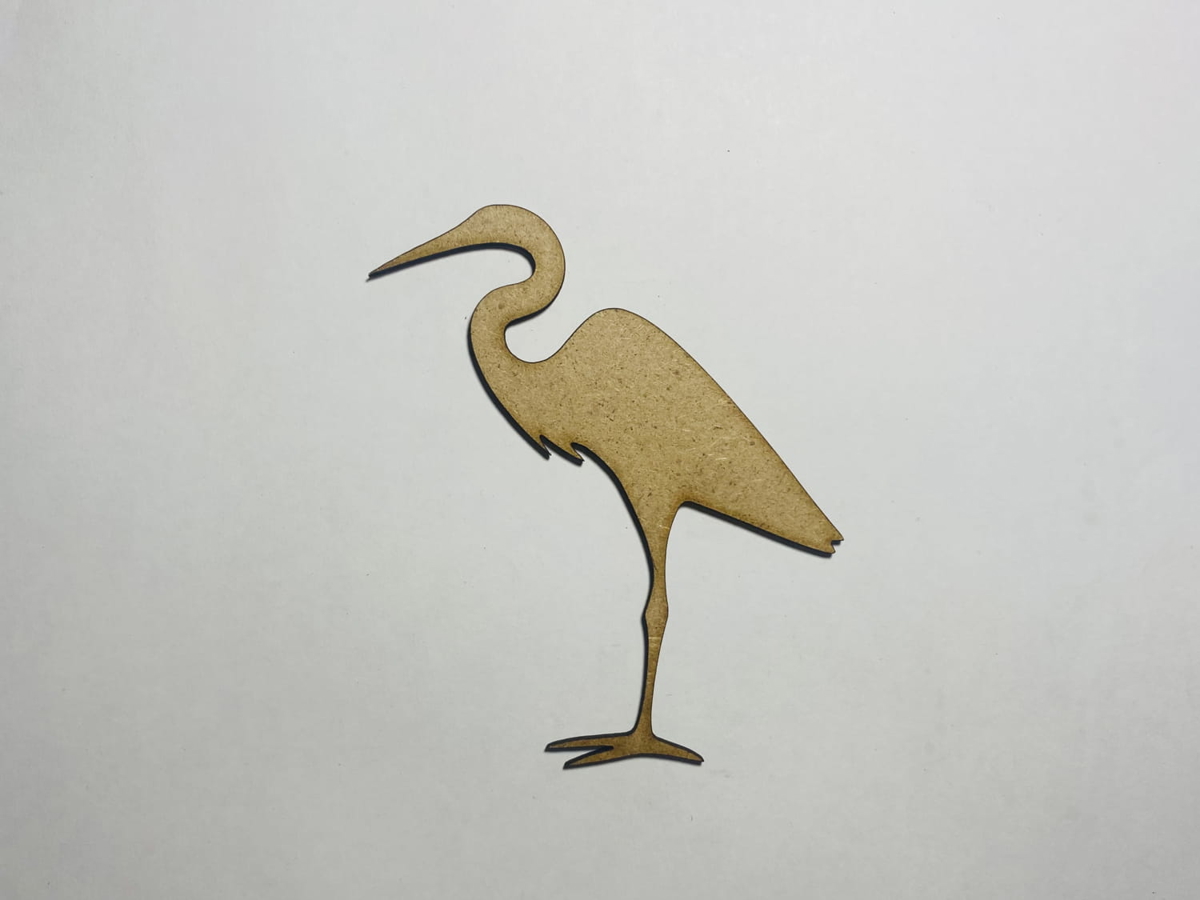طرح خام طرح چوب عقاب مناسب برای استفاده در دستگاه های cnc چوب و cnc لیزر - laser cut egret wood cutout shape blank cdr file