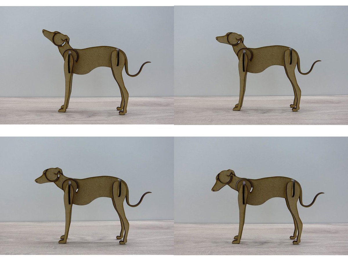 طرح سگ مناسب برای استفاده در دستگاه های cnc چوب و cnc لیزر - laser cut dog svg file