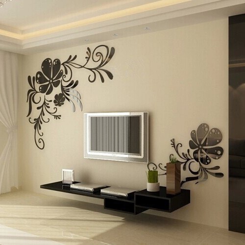 طرح گل دیواری مناسب برای استفاده در دستگاه های cnc چوب و cnc لیزر - laser cut flowers wall art cdr file