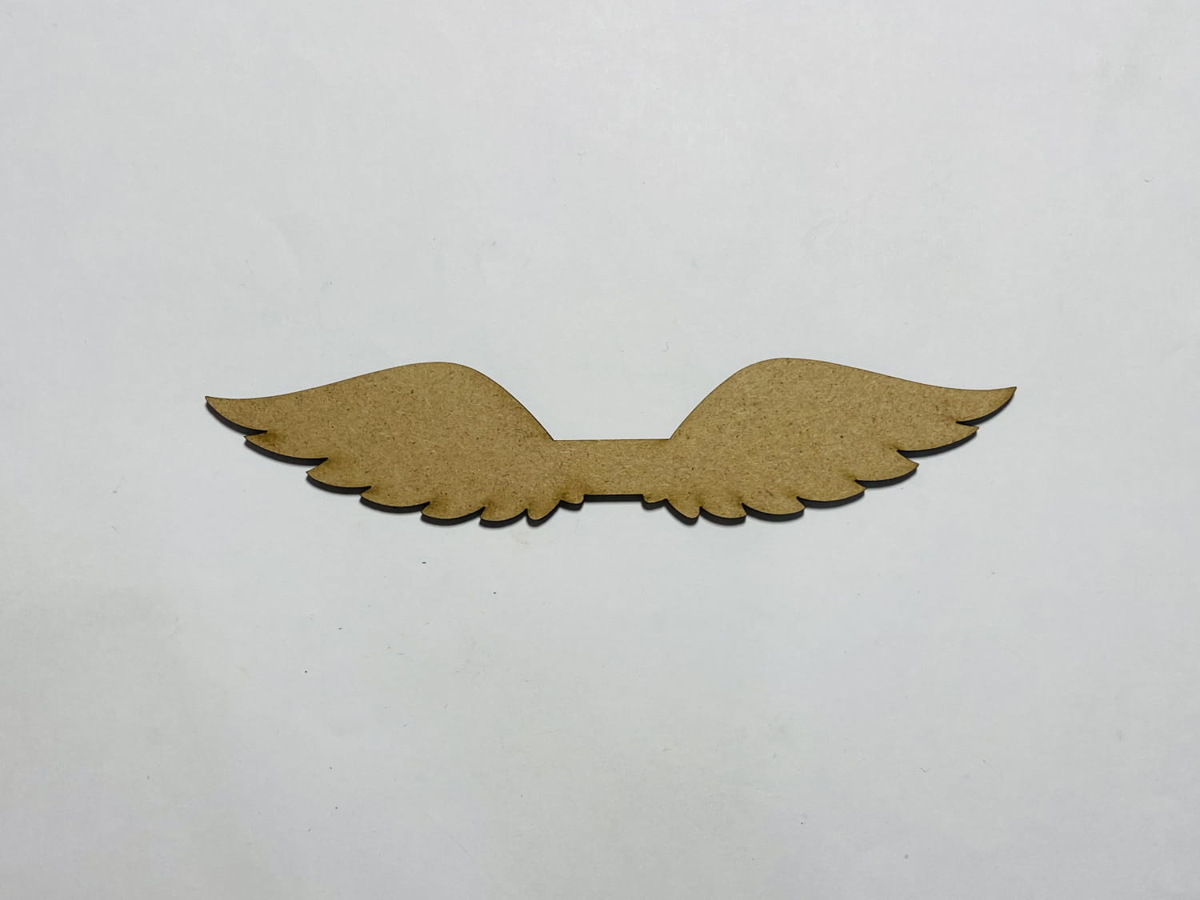 طرح بال فرشته طرح چوب برای کاردستی مناسب برای استفاده در دستگاه های cnc چوب و cnc لیزر - laser cut angel wings wood shape for craft cdr file