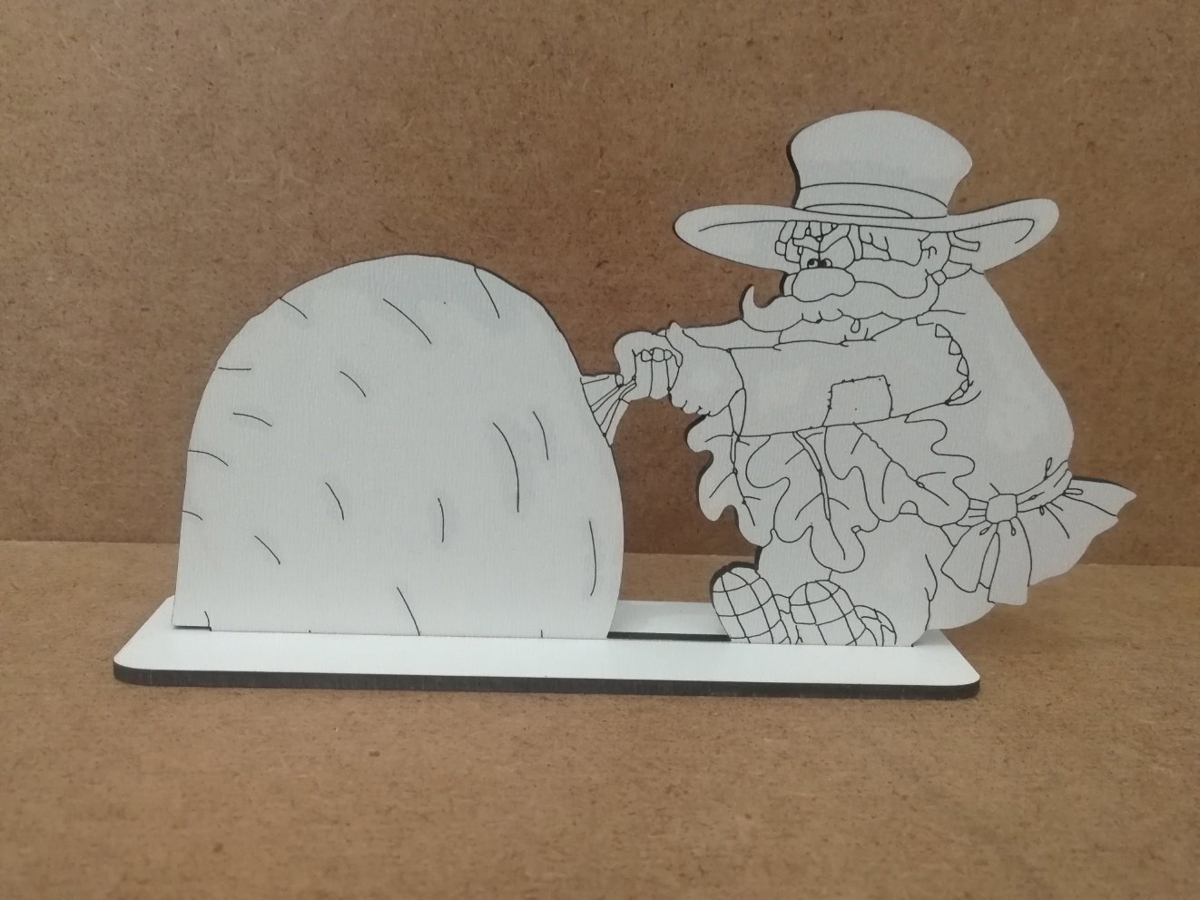 طرح شخصیت های چوبی افسانه روسی repka مناسب برای استفاده در دستگاه های cnc چوب و cnc لیزر - russian fairy tale repka laser cut wooden characters on stand cdr file