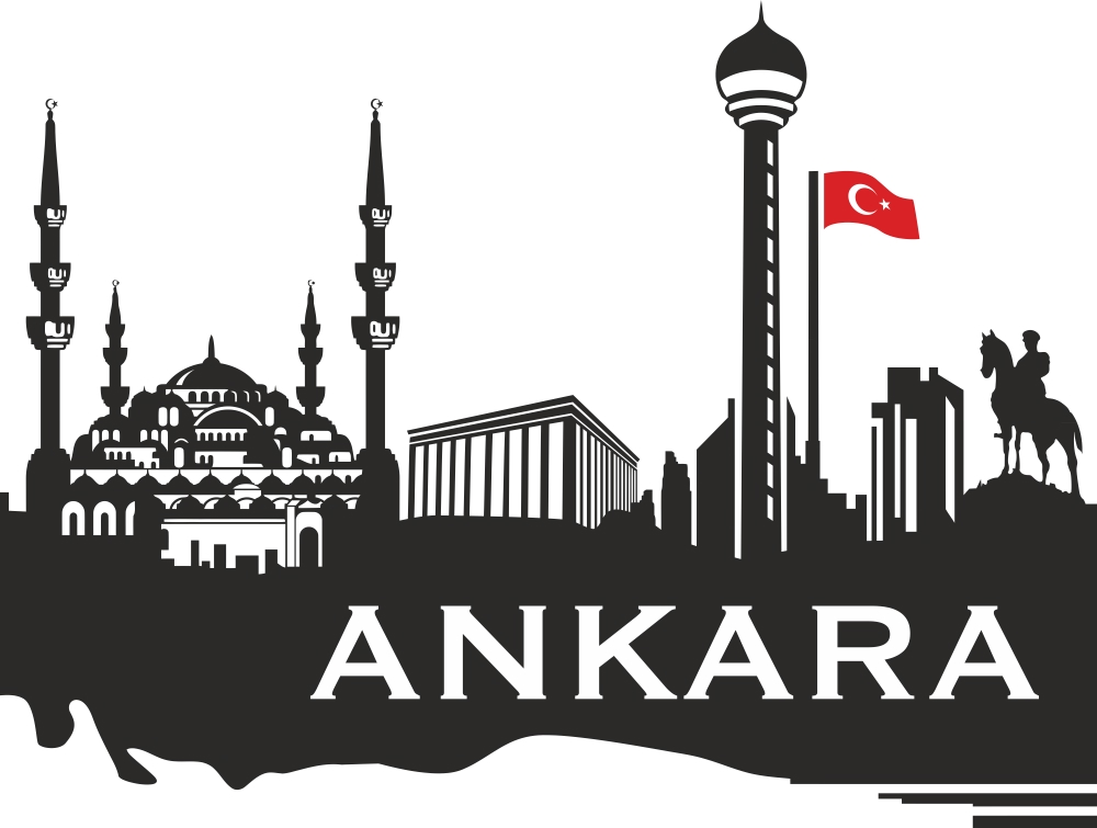 طرح اسکای‌لاین آنکارا مناسب برای استفاده در دستگاه های cnc چوب و cnc لیزر - ankara skyline cdr file