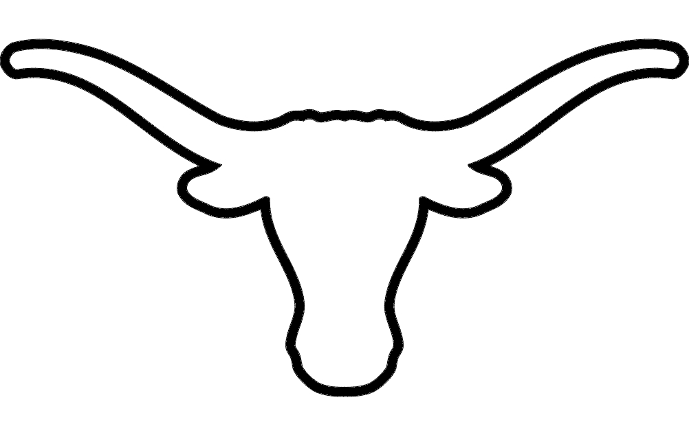 طرح شاخ دراز مناسب برای استفاده در دستگاه های cnc چوب و cnc لیزر - longhorn dxf file