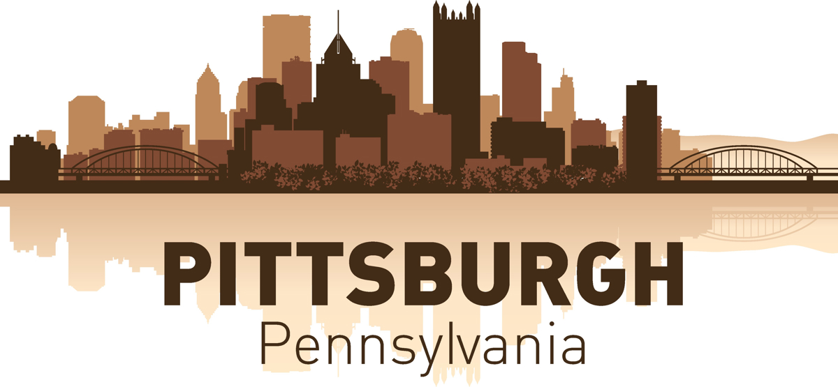 طرح اسکای‌لاین پیتسبورگ مناسب برای استفاده در دستگاه های cnc چوب و cnc لیزر - pittsburgh skyline cdr file
