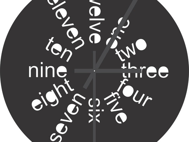 طرح ساعت مناسب برای استفاده در دستگاه های cnc چوب و cnc لیزر - clock laser cut dxf file