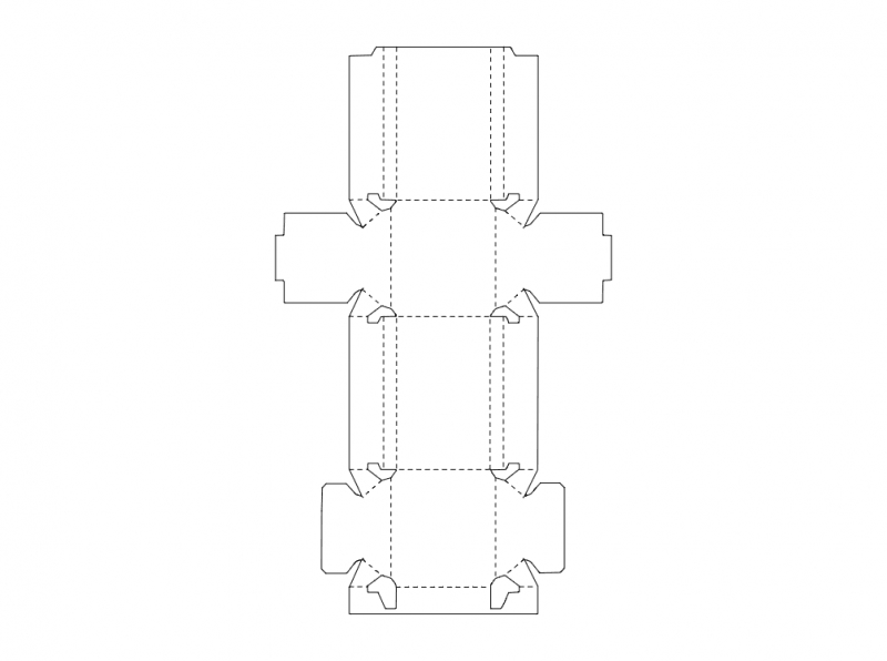 طرح جعبه بسته بندی مناسب برای استفاده در دستگاه های cnc چوب و cnc لیزر - packing box dxf file