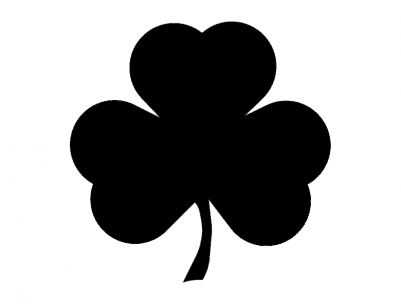 طرح شبدر مناسب برای استفاده در دستگاه های cnc چوب و cnc لیزر - shamrock dxf file