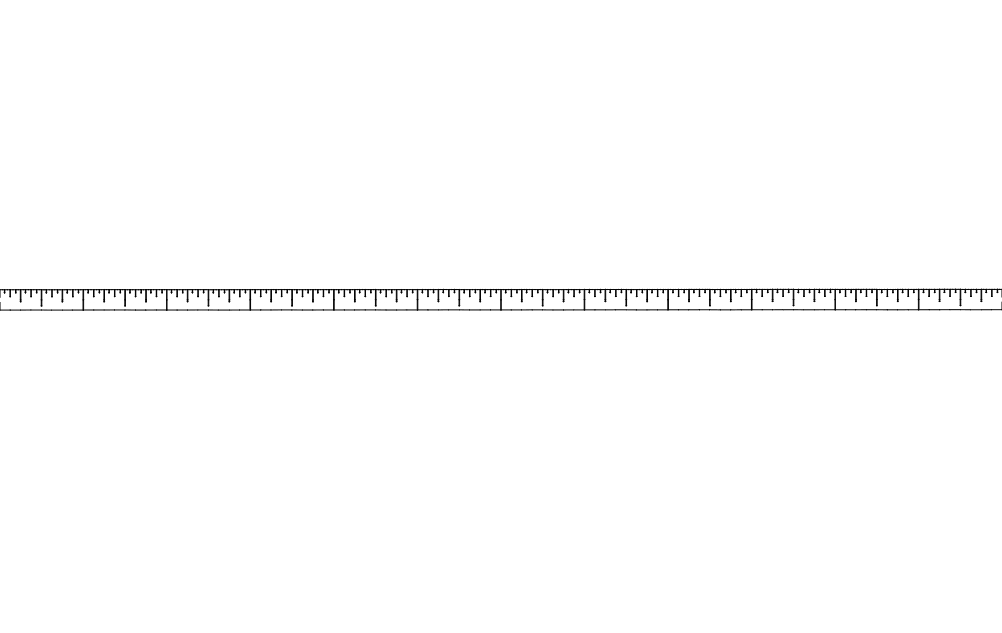 طرح خط کش ۱۲ اینچی مناسب برای استفاده در دستگاه های cnc چوب و cnc لیزر - 12 inch ruler dxf file