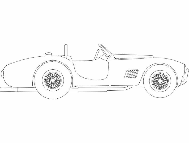 طرح مربوط به کبرا AC مناسب برای استفاده در دستگاه های cnc چوب و cnc لیزر - ac cobra dxf file