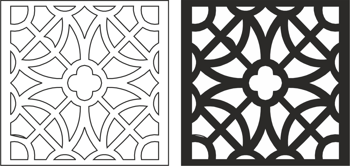طرح وکتور مناسب برای استفاده در دستگاه های cnc چوب و cnc لیزر - vector pattern cdr file