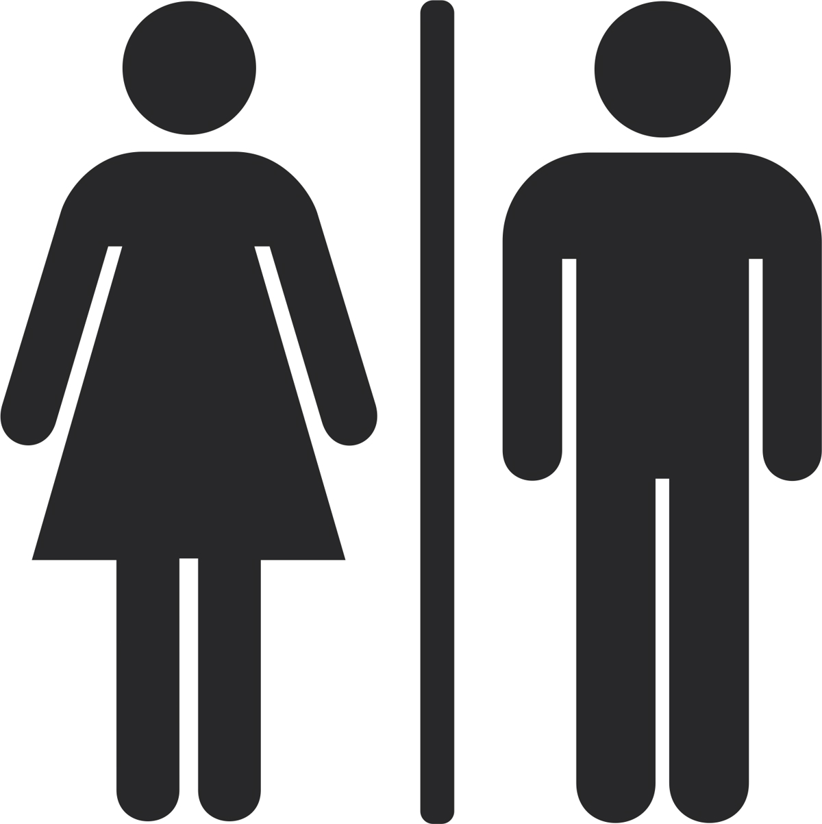 طرح امضای مرد و زن در توالت مناسب برای استفاده در دستگاه های cnc چوب و cnc لیزر - toilet man and woman sign cdr file