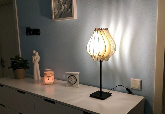 طرح لامپ مناسب برای استفاده در دستگاه های cnc چوب و cnc لیزر - laser cutted lamp cdr file
