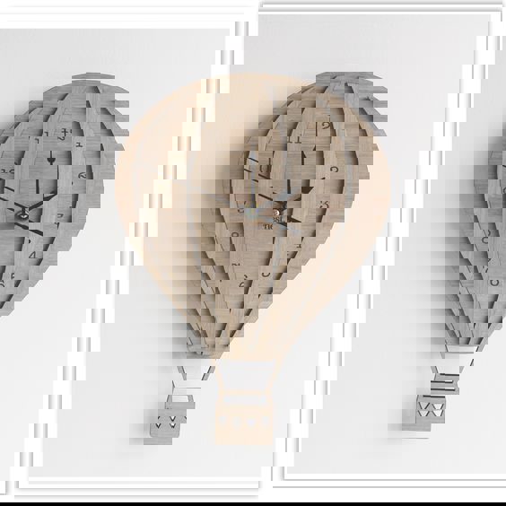 طرح ساعت بادکنکی مناسب برای استفاده در دستگاه های cnc چوب و cnc لیزر - ballon clock cdr file