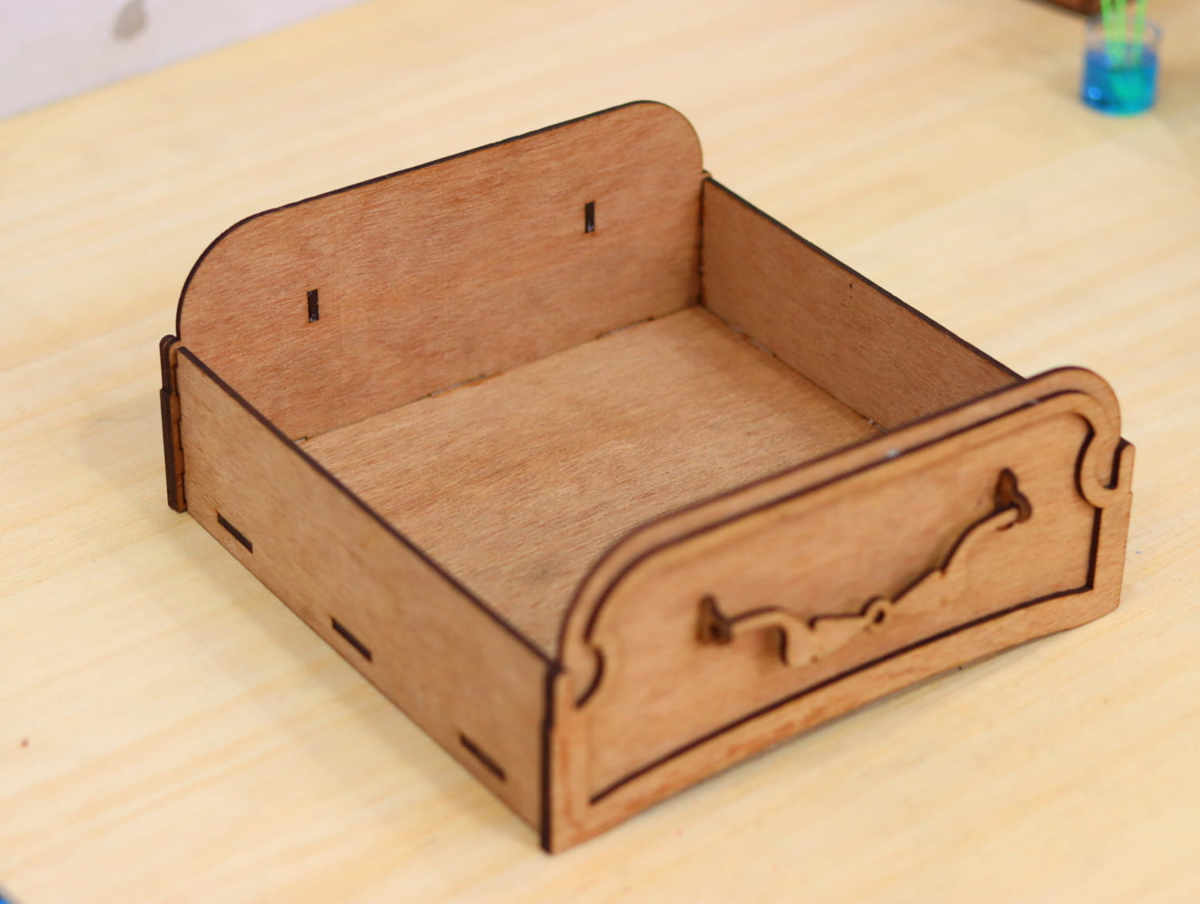 طرح برش سینی پذیرایی چوبی با فرمت کورل مخصوص لیزر مناسب برای استفاده در دستگاه های cnc چوب و cnc لیزر - laser cut wooden serving tray cdr file