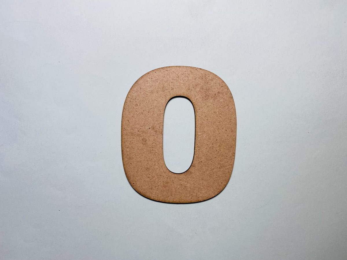 طرح چوب شماره 0 برش شماره صفر مناسب برای استفاده در دستگاه های cnc چوب و cnc لیزر - laser cut wood number 0 cutout number zero shape cdr file