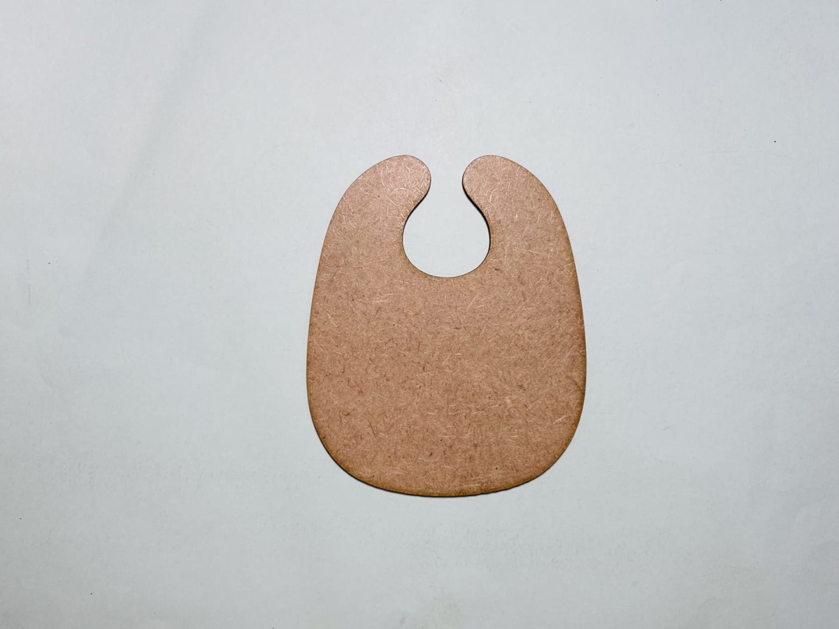 طرح پیشبند چوبی طرح چوب پیشبند مناسب برای استفاده در دستگاه های cnc چوب و cnc لیزر - laser cut bib wood shape bib wood cutout cdr file