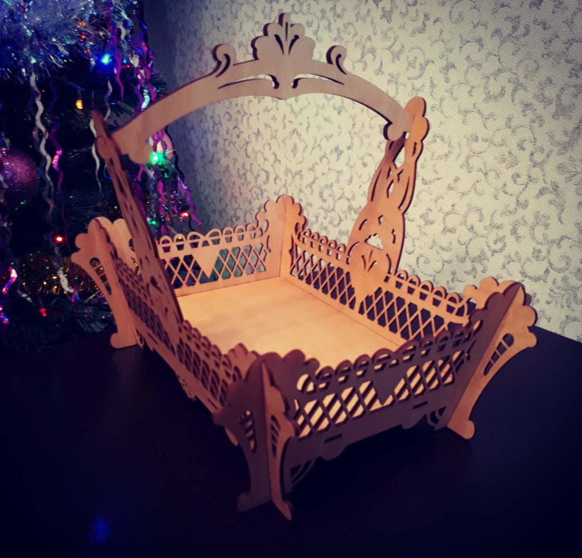 طرح فایل برش سبد میوه مخصوص لیزر مناسب برای استفاده در دستگاه های cnc چوب و cnc لیزر - laser cut fruit basket cdr file