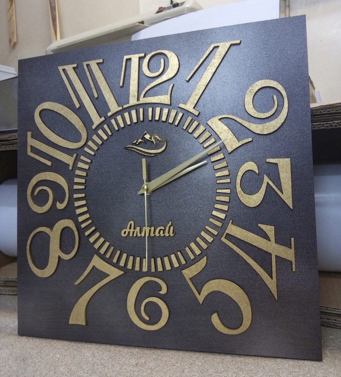 طرح ساعت دیواری کلاسیک مناسب برای استفاده در دستگاه های cnc چوب و cnc لیزر - laser cut classic wall clock cdr file