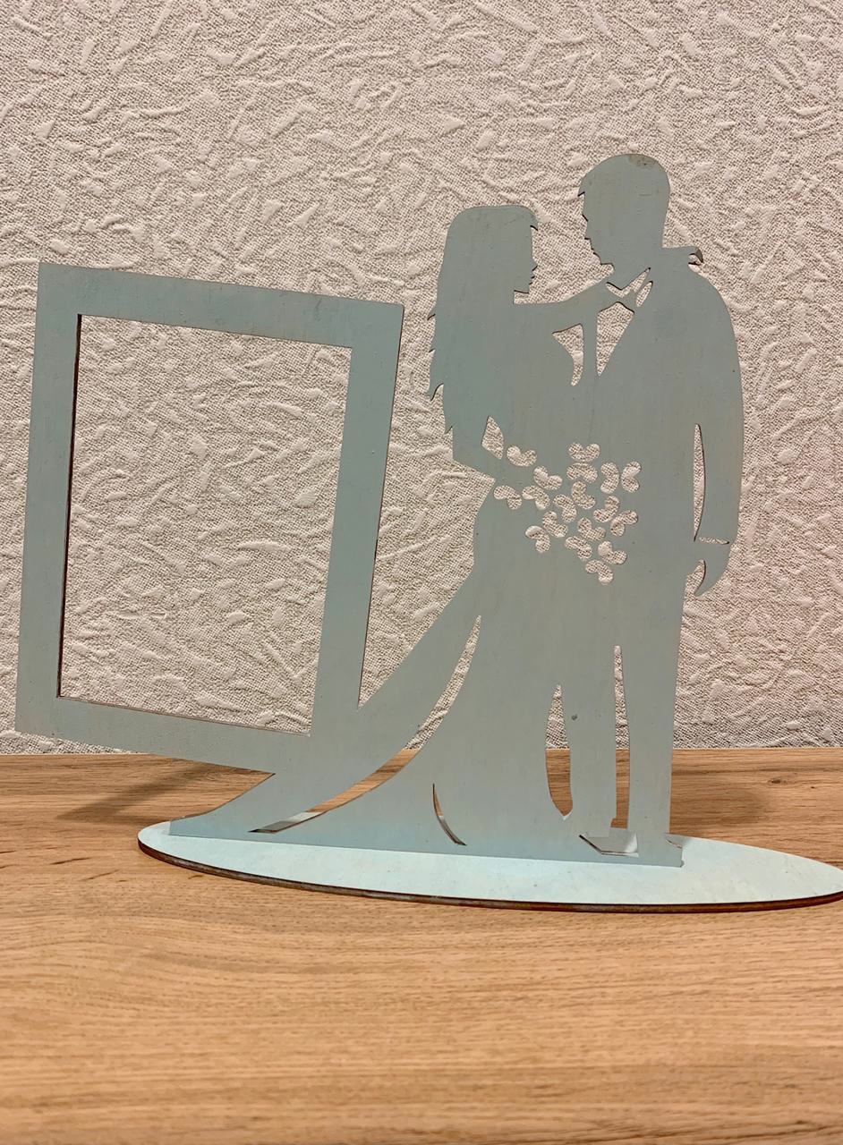 طرح قاب عکس عروس و داماد - مناسب برای استفاده در دستگاه های cnc چوب و cnc لیزر - laser cut wedding bride groom photo frame cdr file